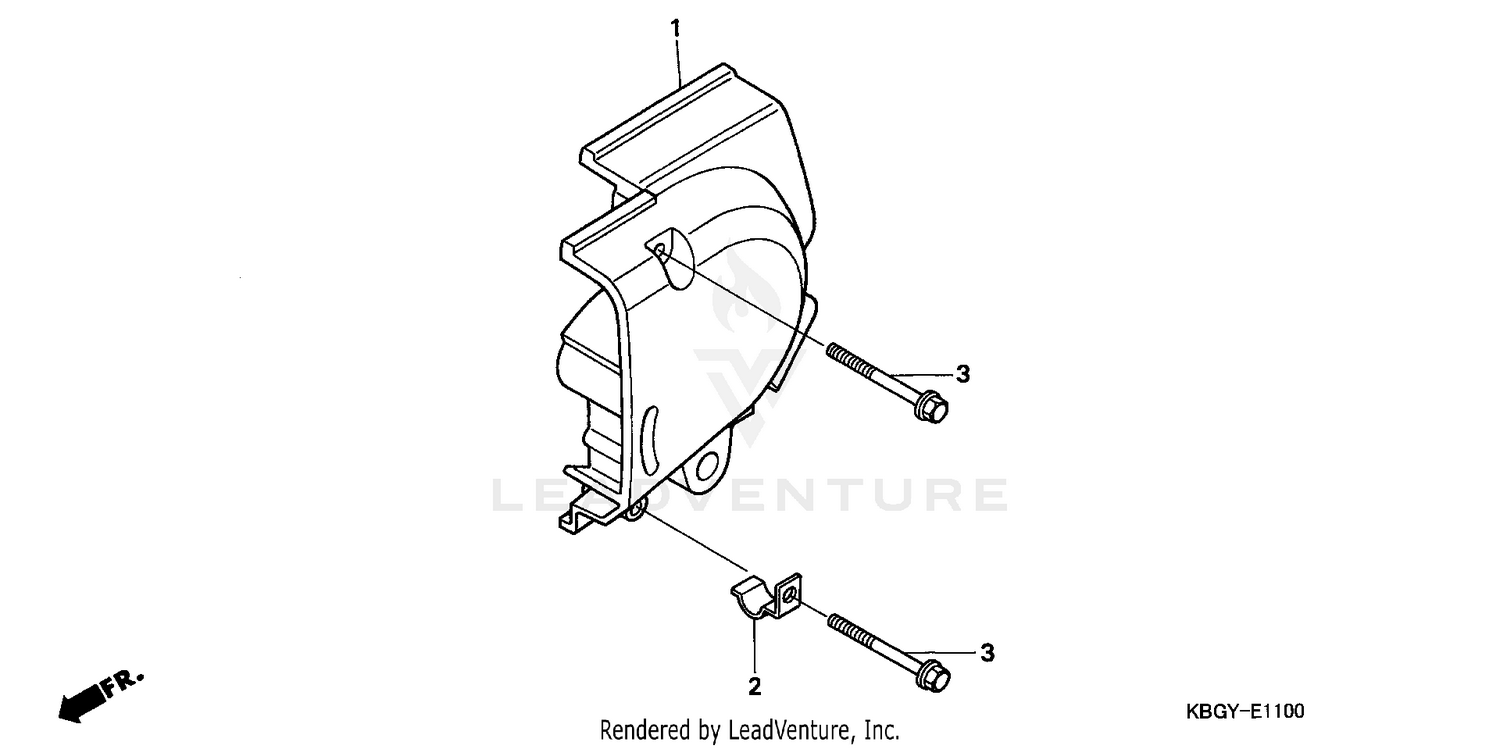 LEFT REAR CRANKCASE COVER
