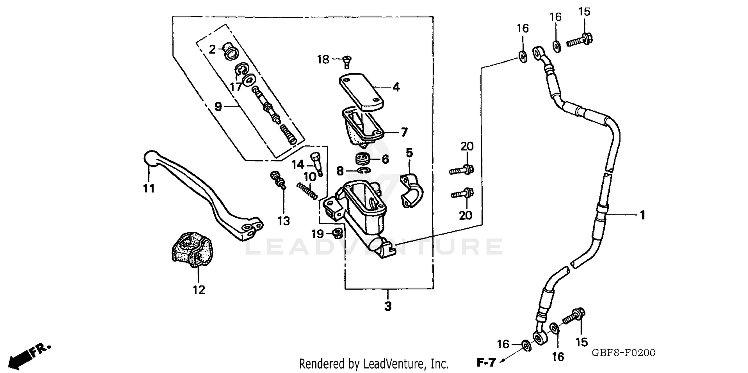 FRONT BRAKE MASTER CYLINDER