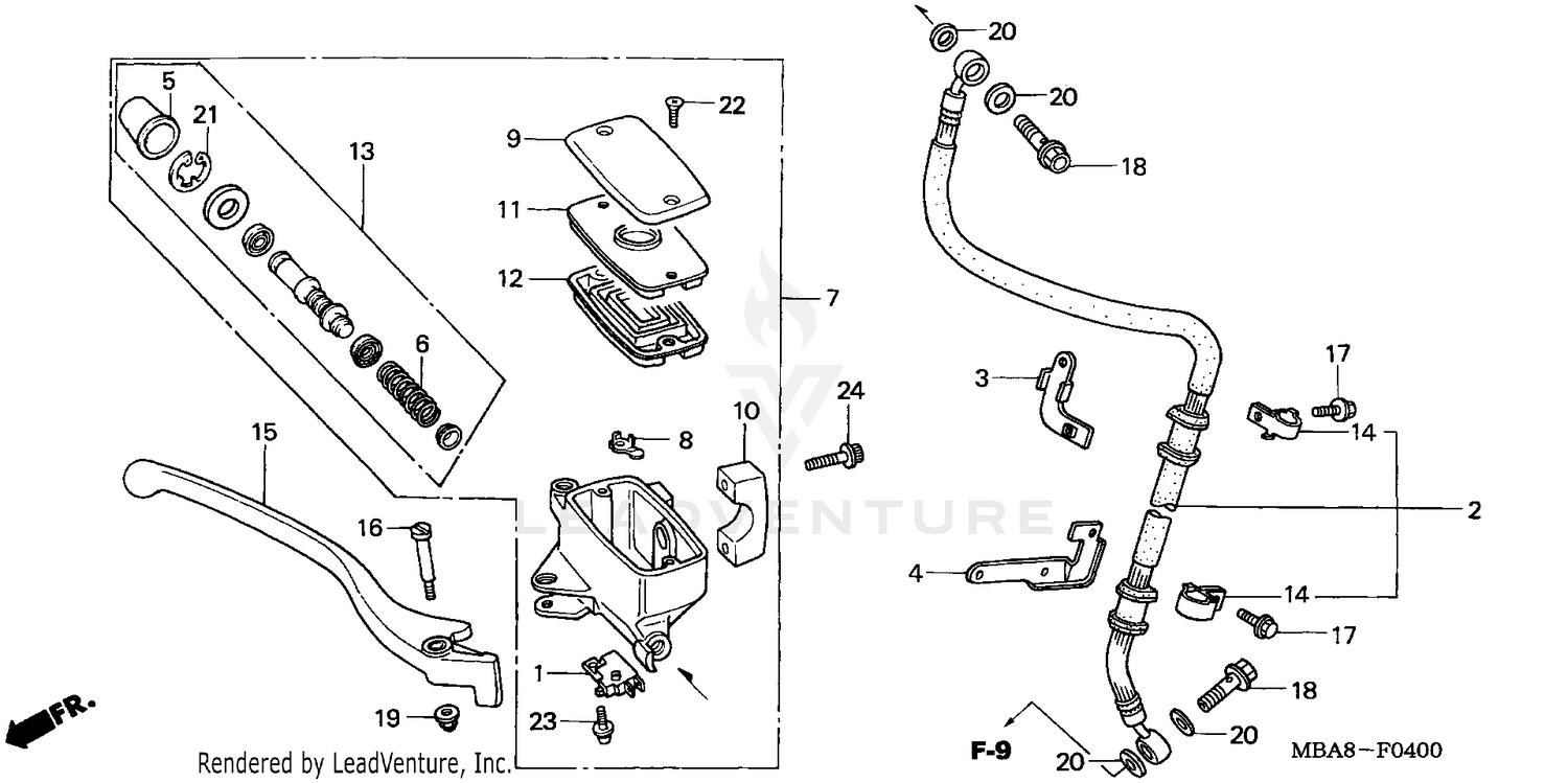 FRONT BRAKE MASTER CYLINDER
