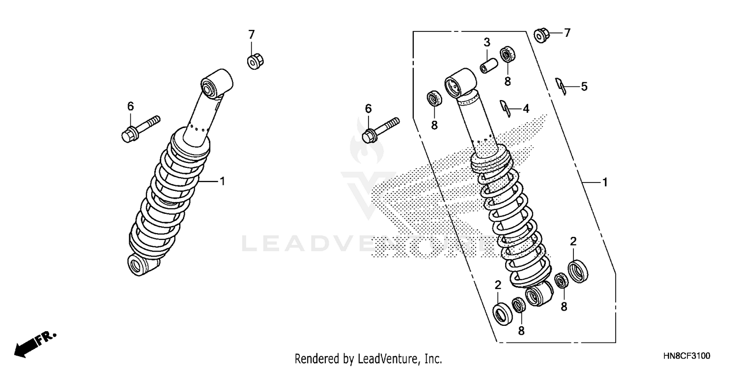 REAR SHOCK ABSORBER