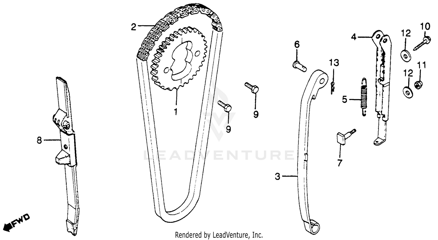 CAM CHAIN + TENSIONER