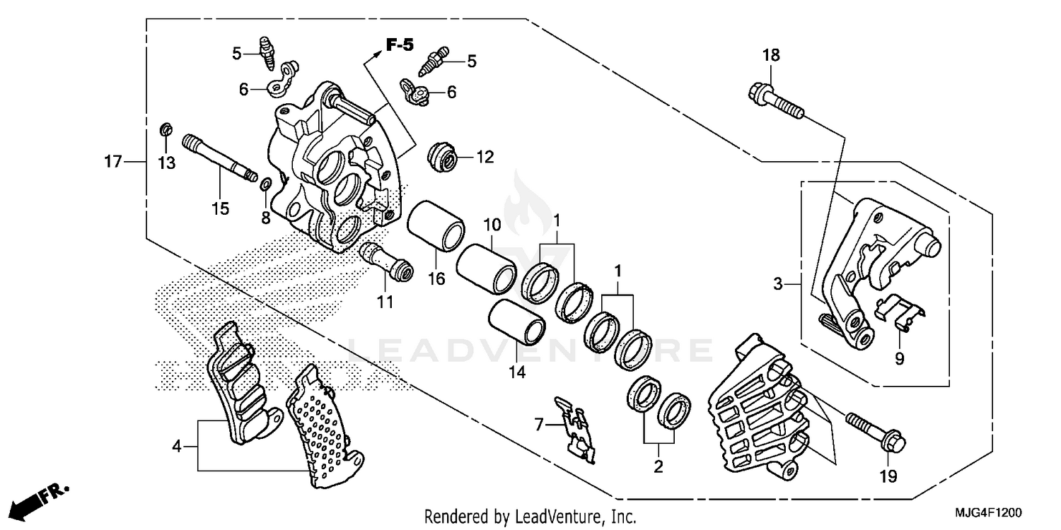 RIGHT FRONT BRAKE CALIPER