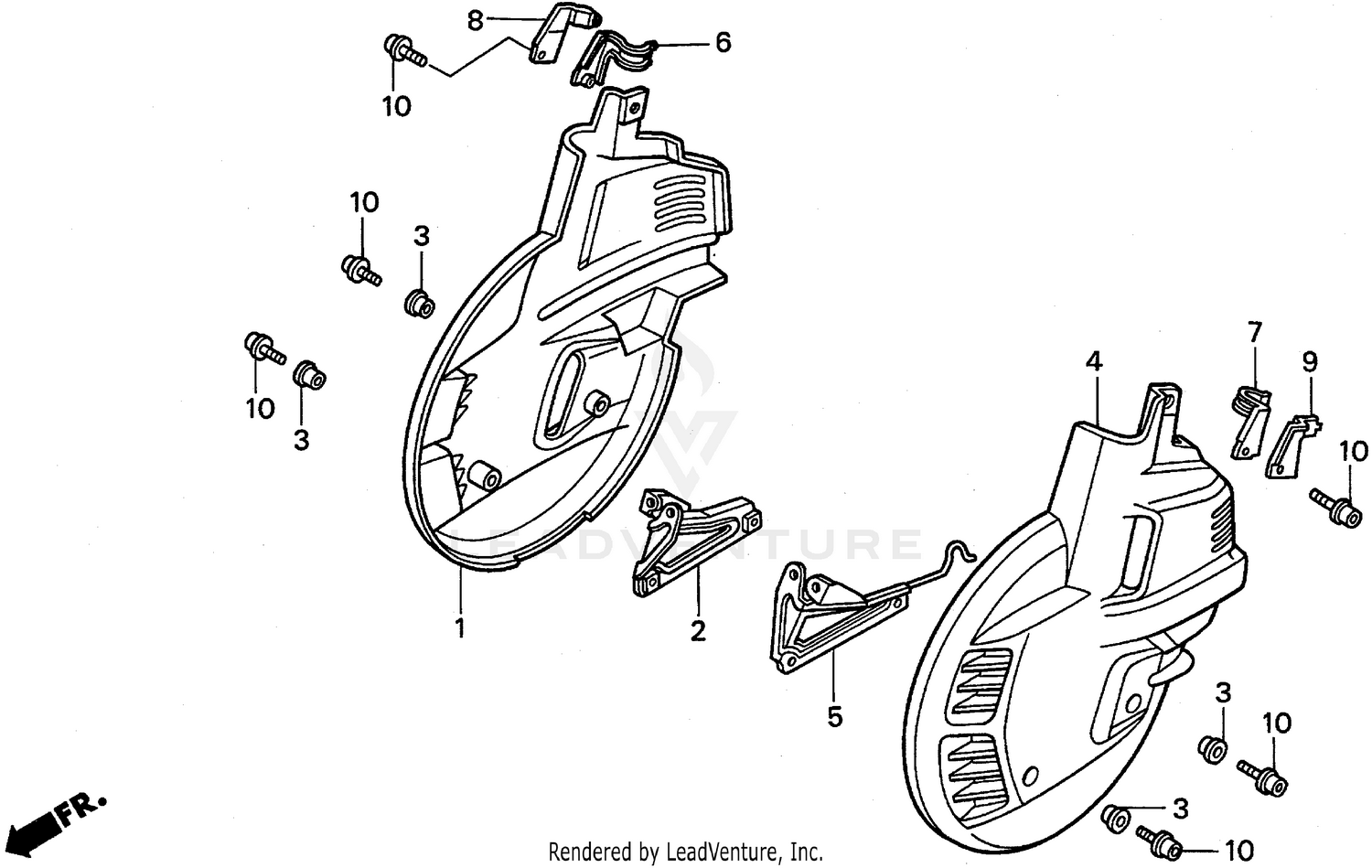 FRONT WHEEL COVER 98