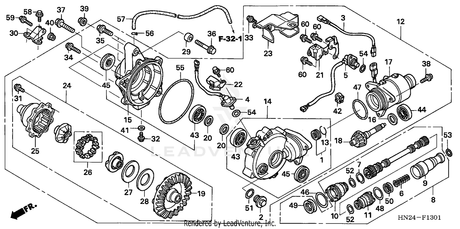 FRONT FINAL GEAR (TRX500FA/FGA'05)