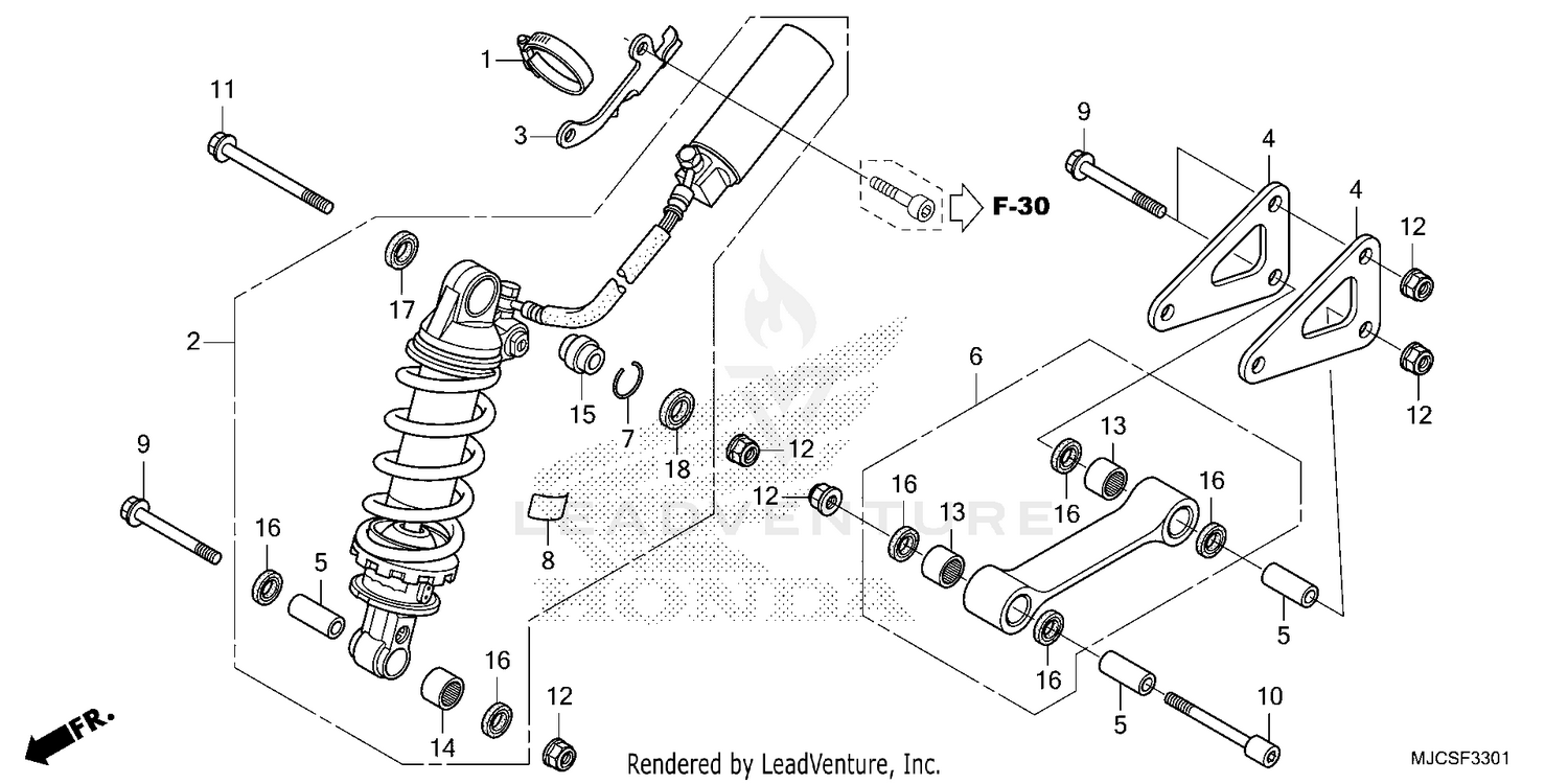 REAR SHOCK ABSORBER (2)