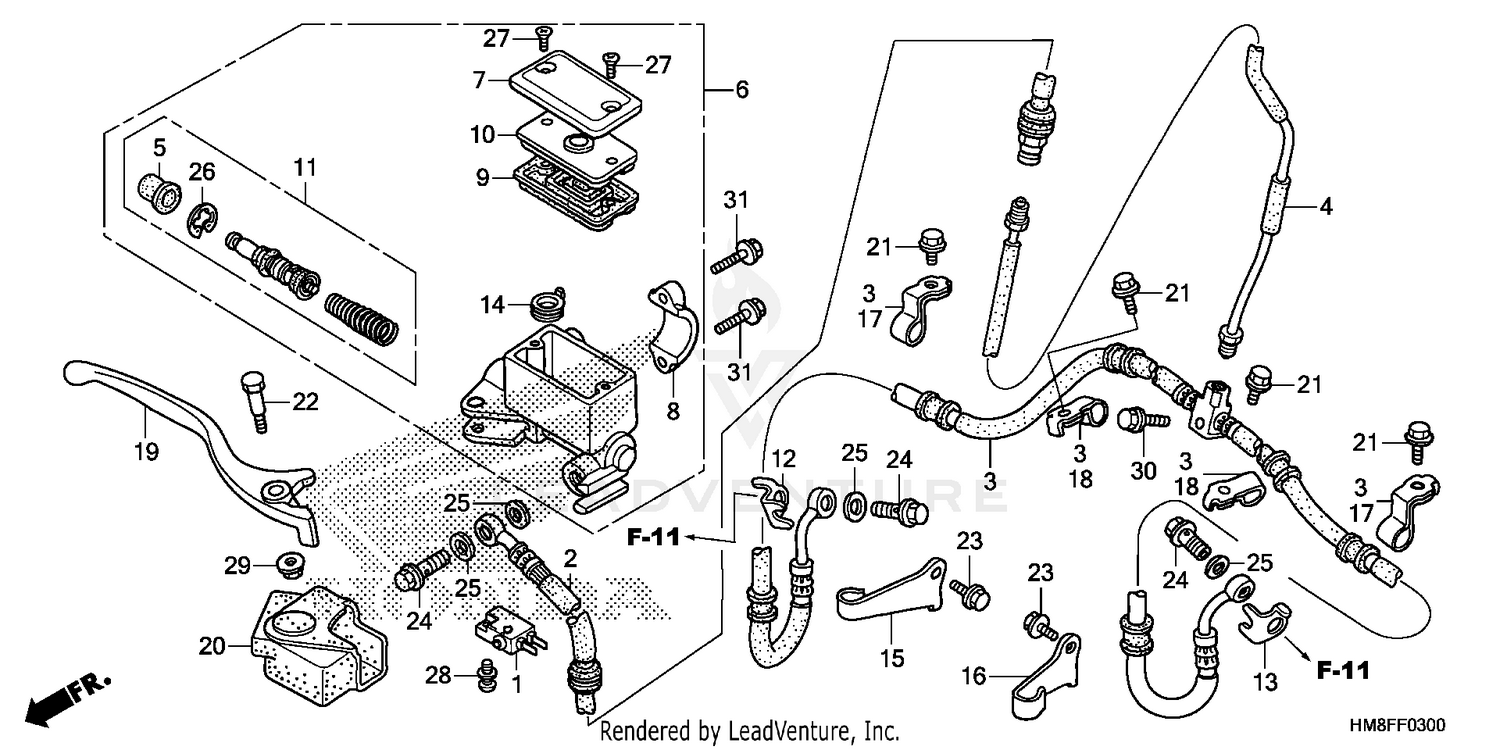 FRONT BRAKE MASTER CYLINDER