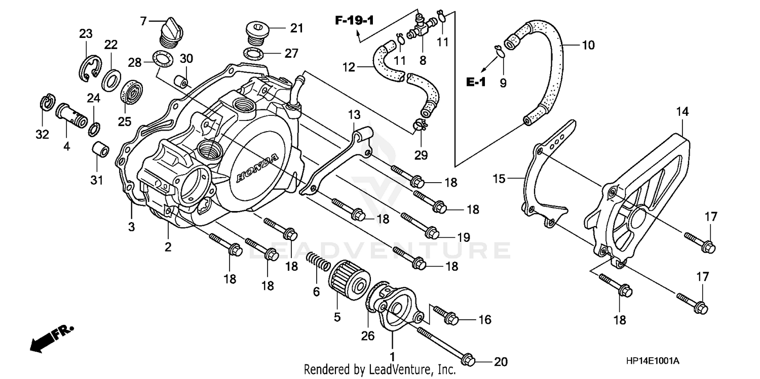 LEFT CRANKCASE COVER ('06-)