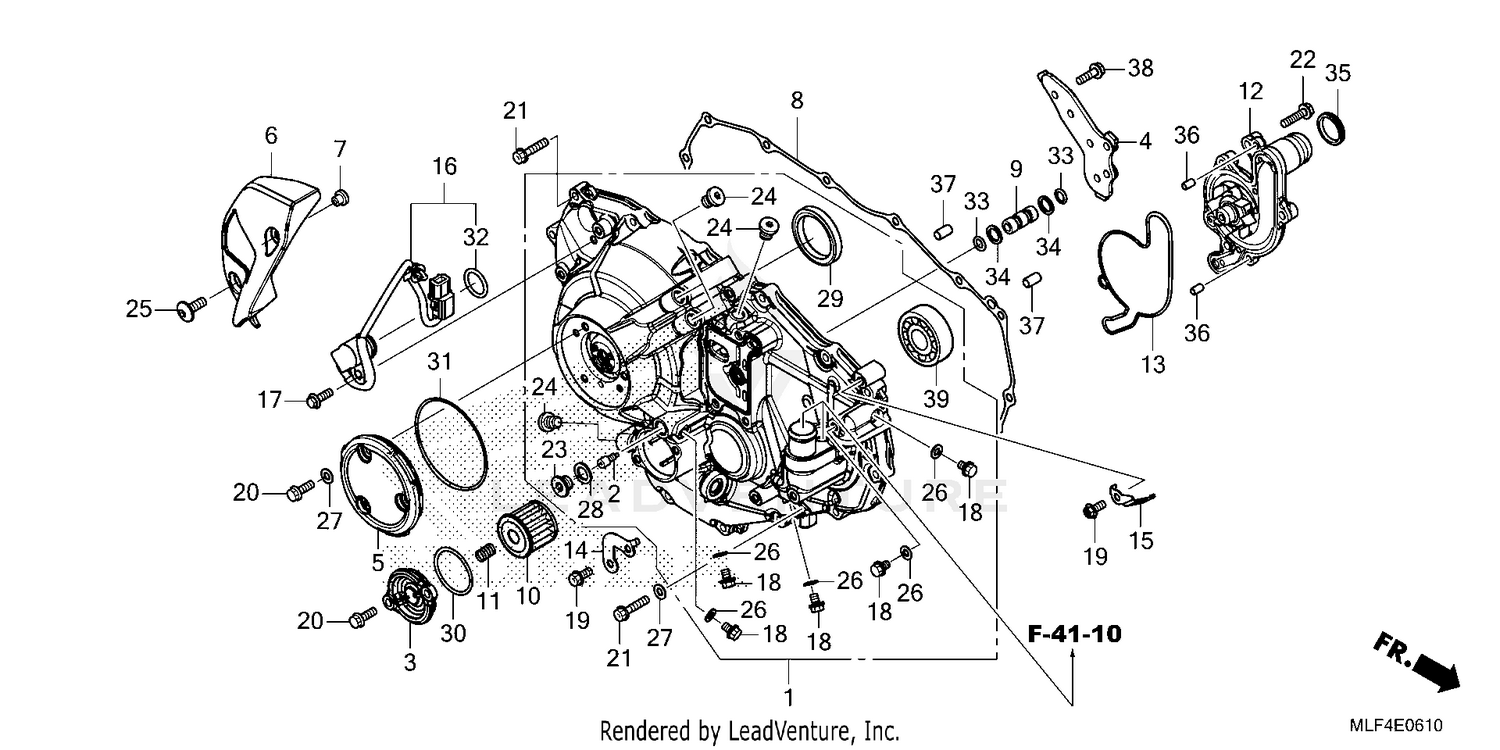 RIGHT CRANKCASE COVER    (2)