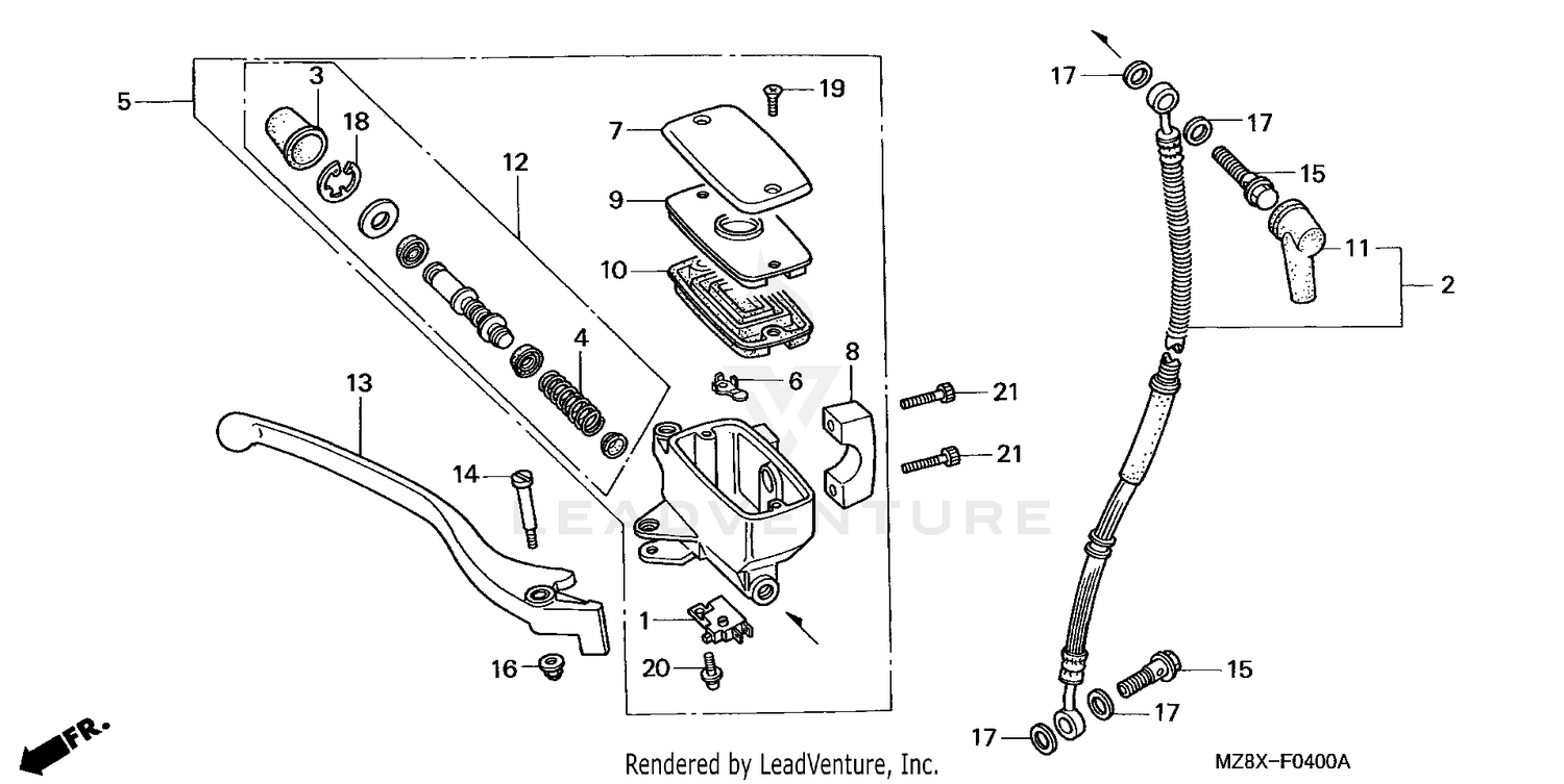 FRONT BRAKE MASTER CYLINDER