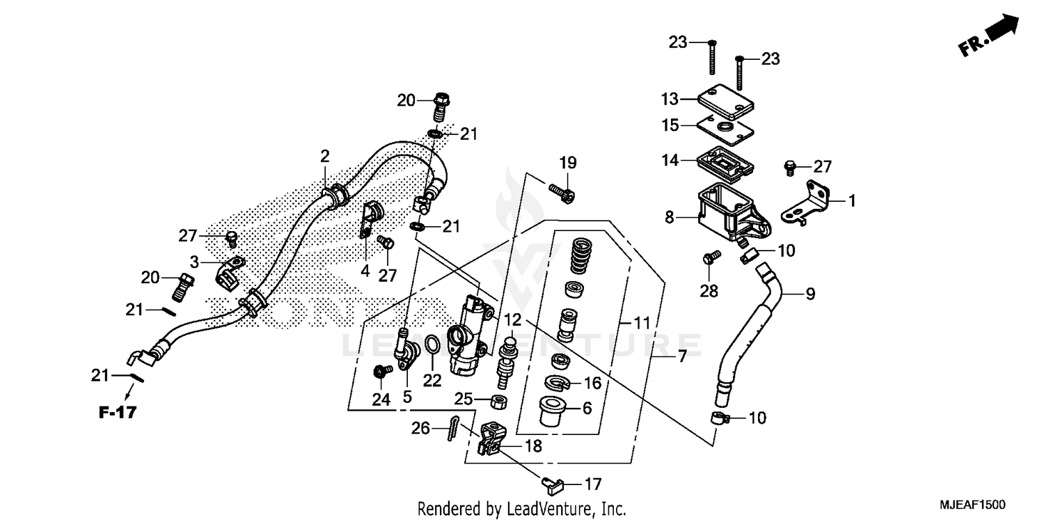 REAR BRAKE MASTER        CYLINDER (1)