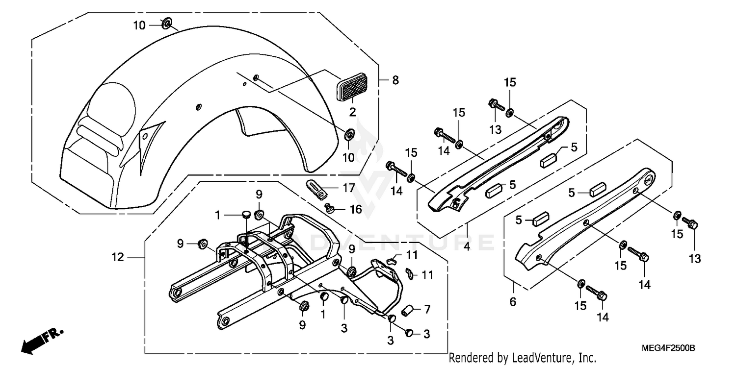 REAR FENDER@GRAB RAIL