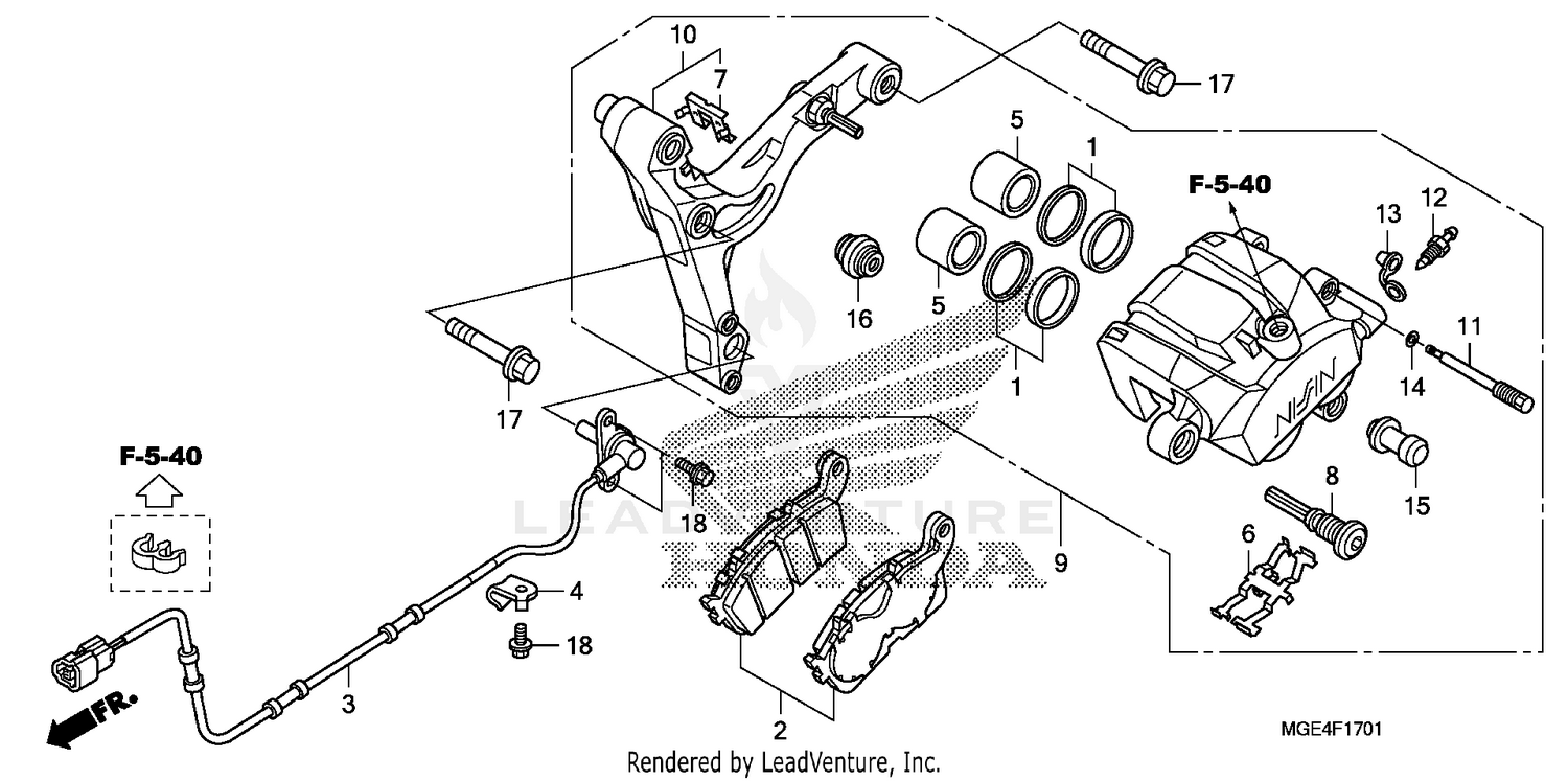 REAR BRAKE CALIPER (2)
