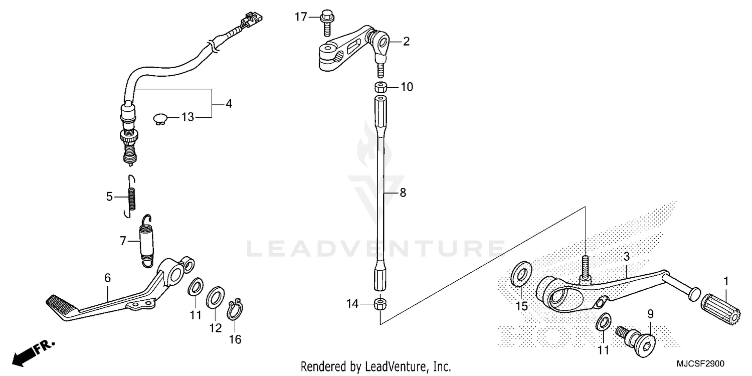 BRAKE PEDAL@CHANGE PEDAL