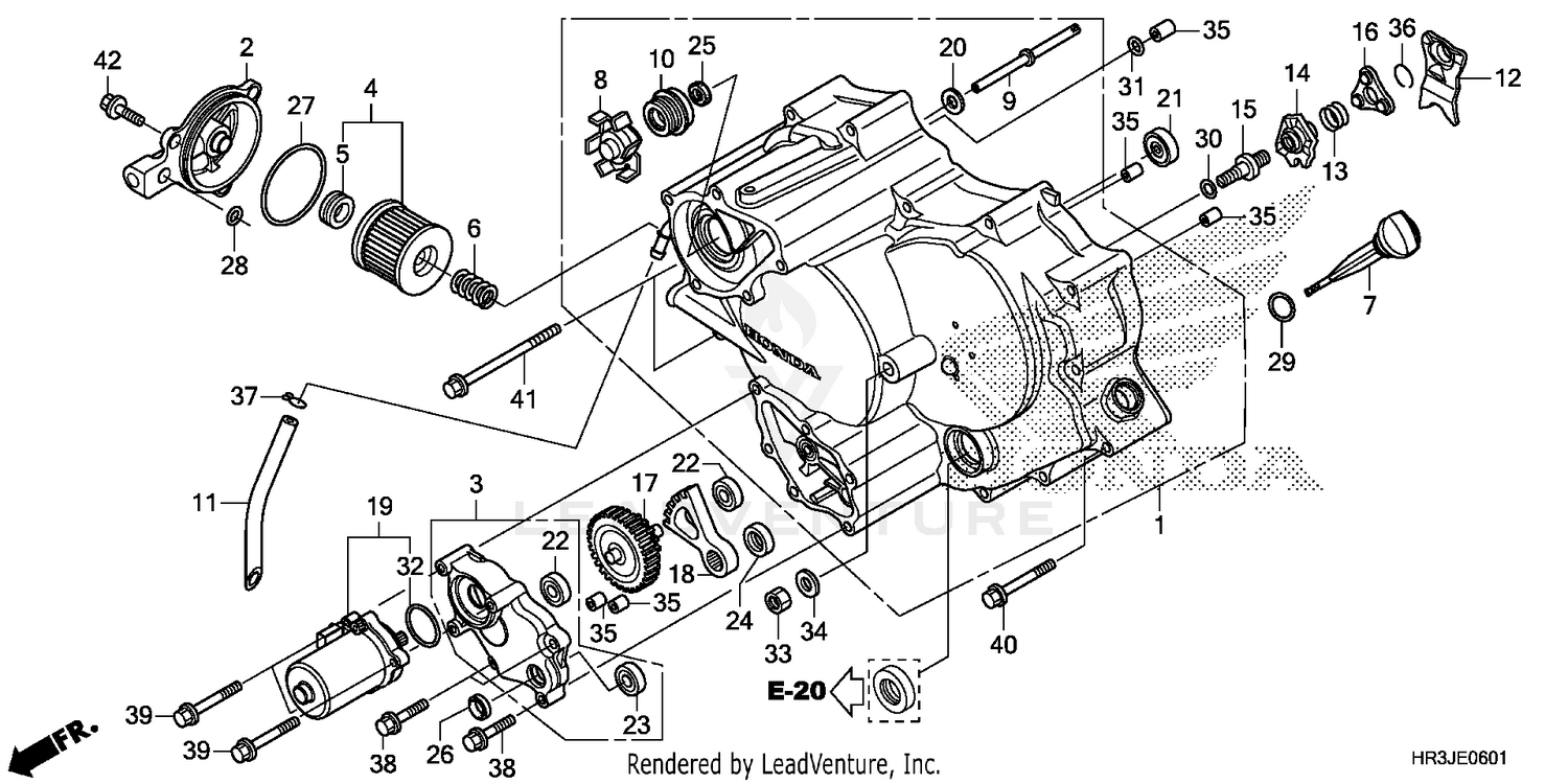 FRONT CRANKCASE COVER    (2)