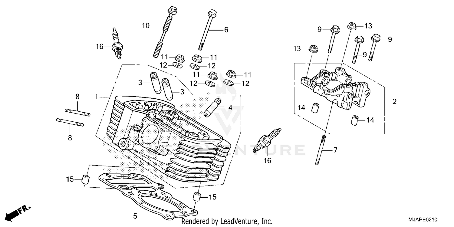 REAR CYLINDER HEAD