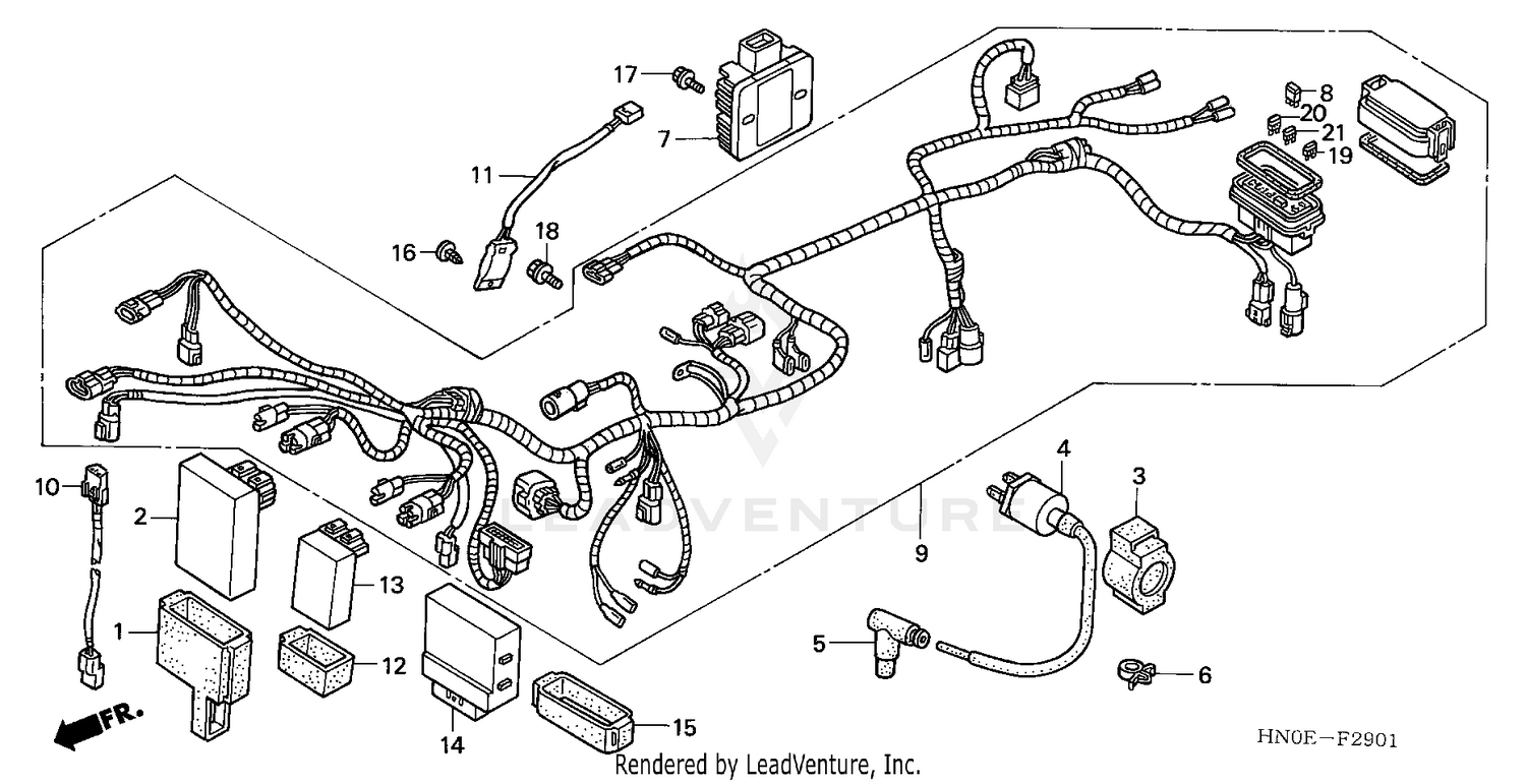 WIRE HARNESS (TRX450FM)