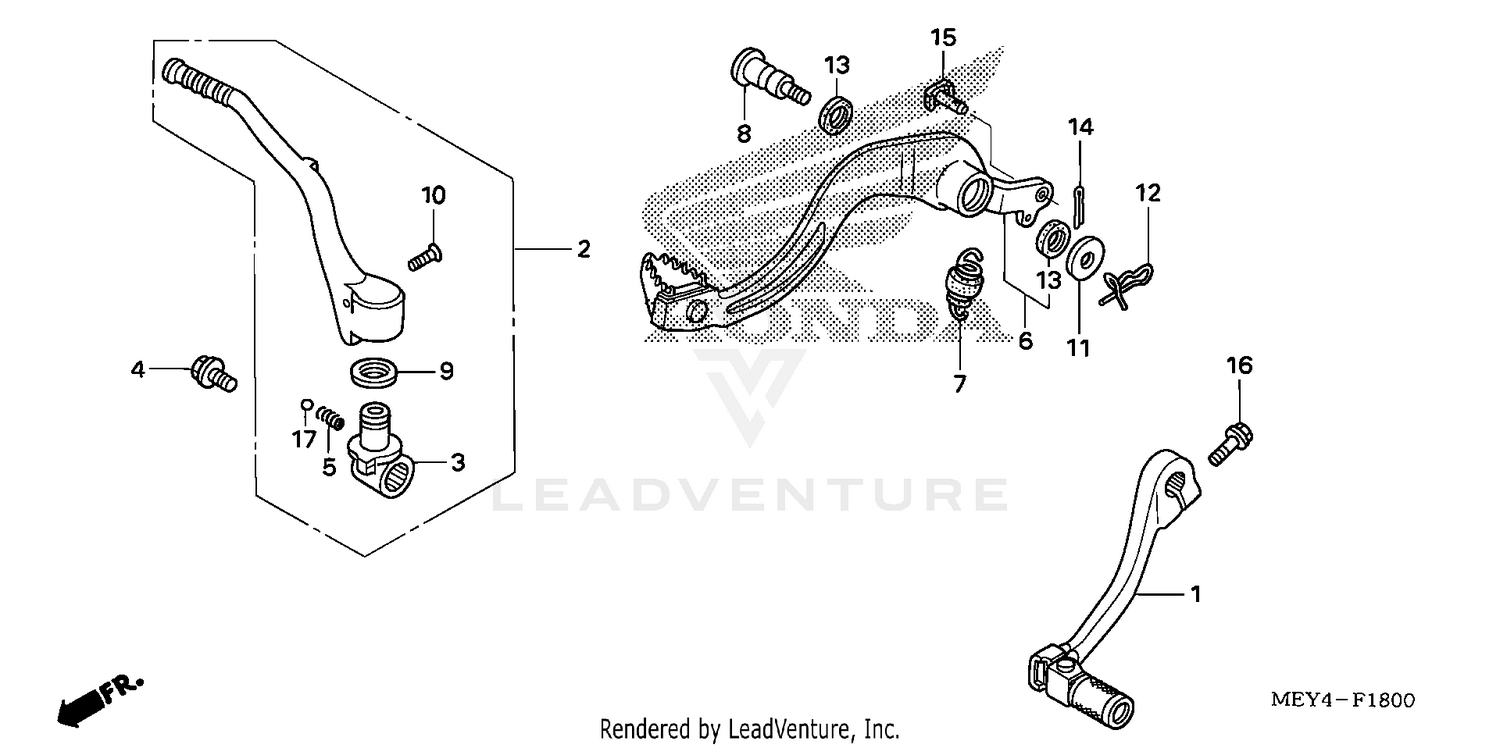 PEDAL + KICK STARTER ARM