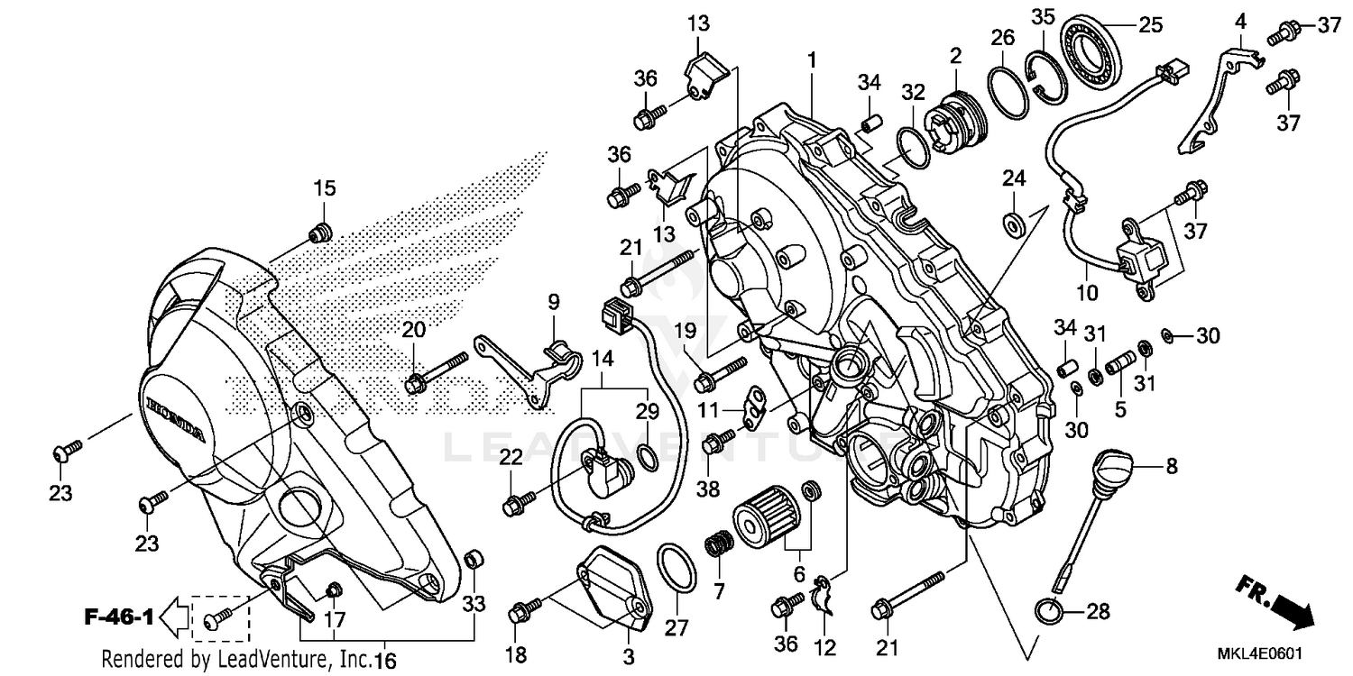 RIGHT CRANKCASE COVER (2)