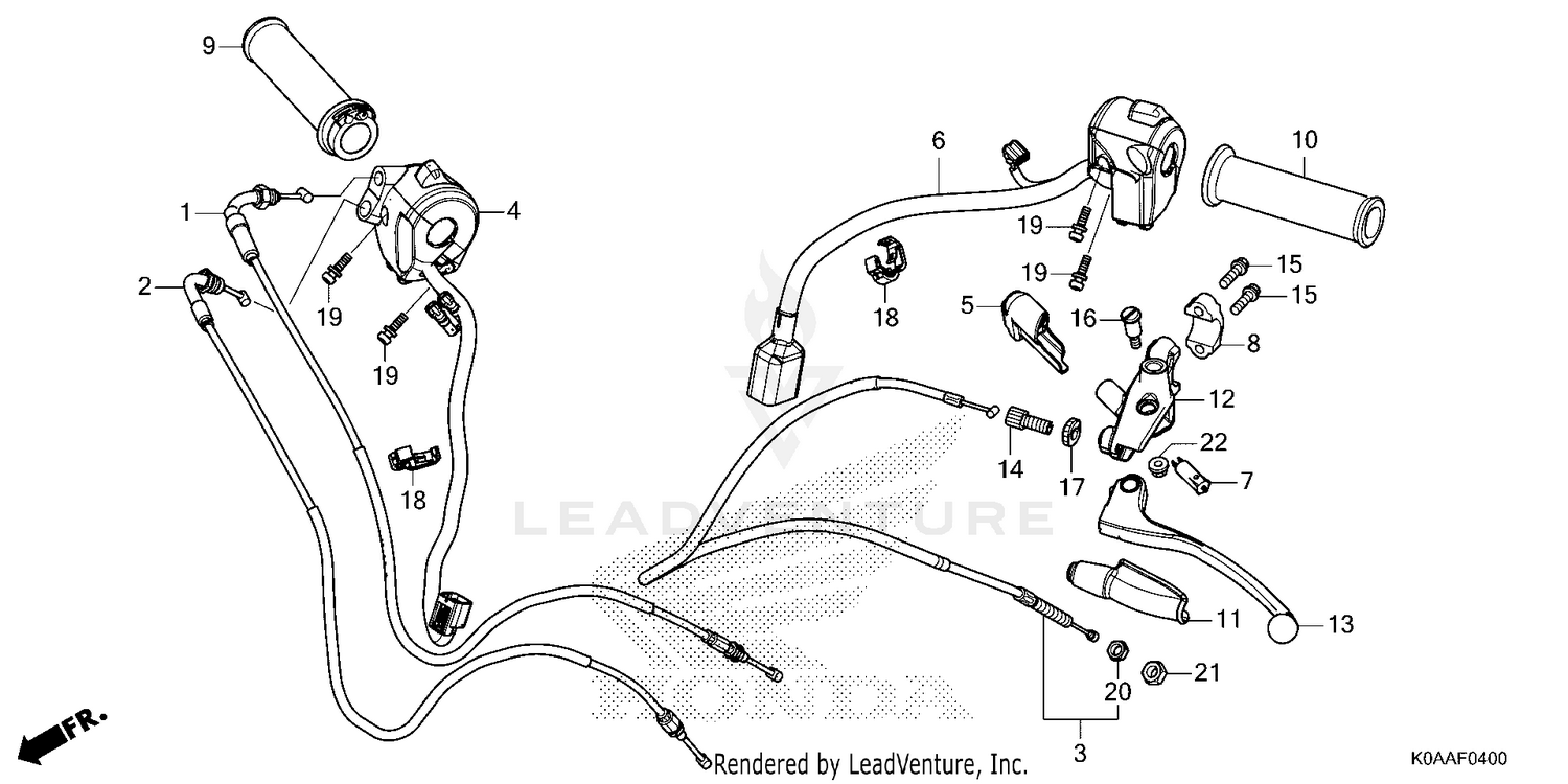 HANDLE LEVER@SWITCH@CABLE