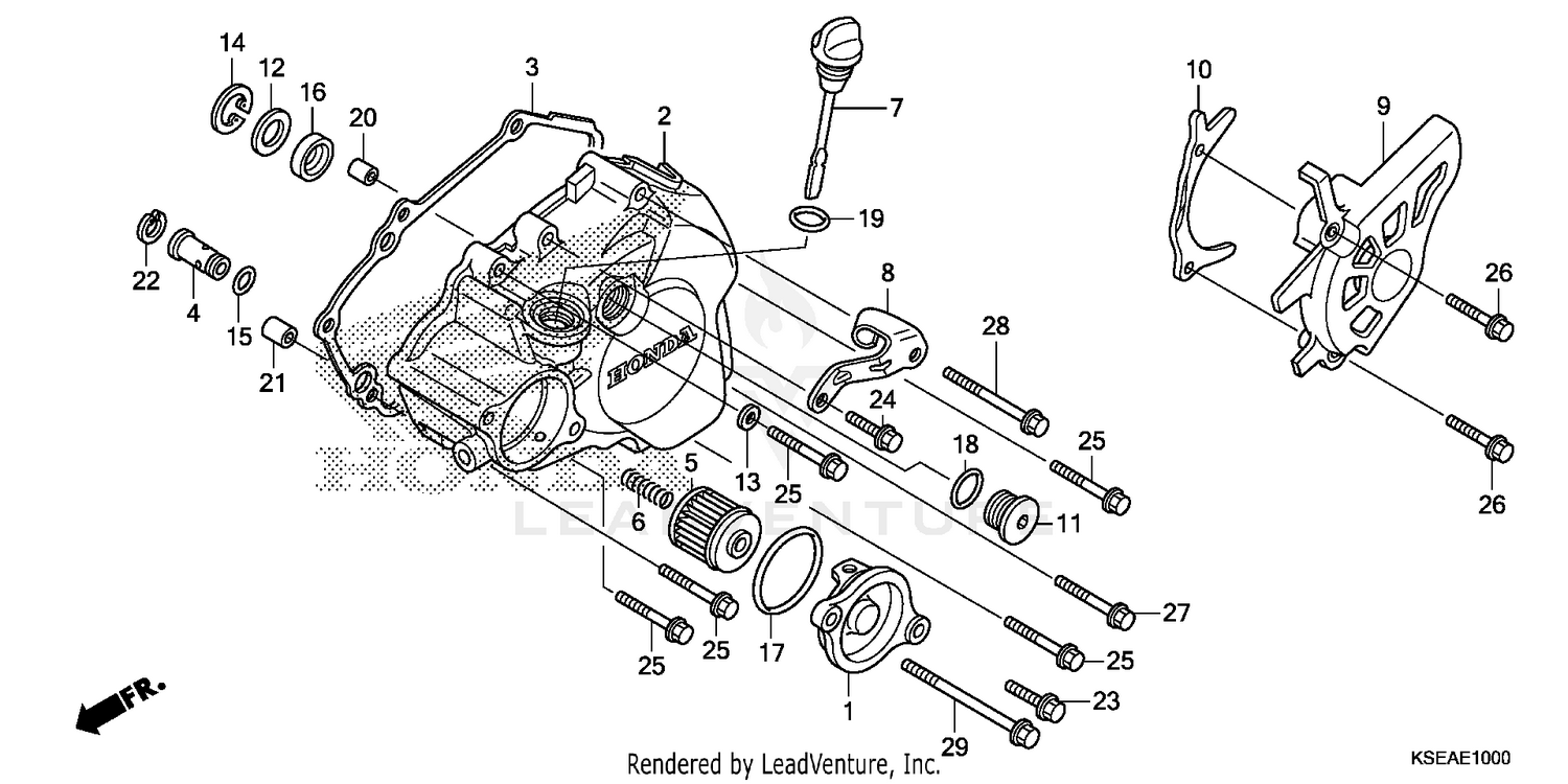 LEFT CRANKCASE COVER