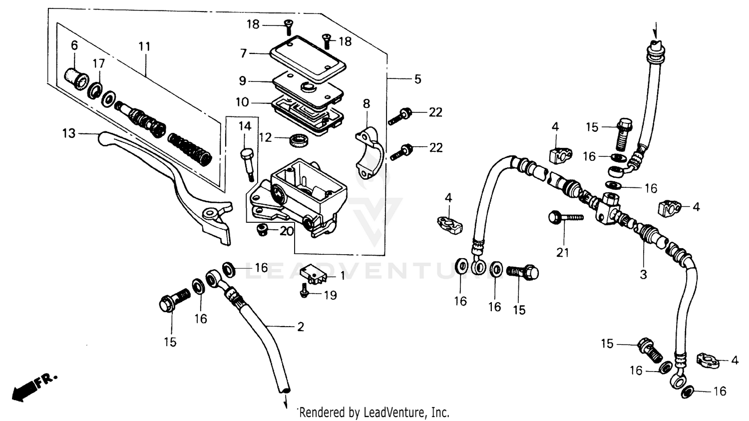 FW FRONT BRAKE MASTER CYLINDER