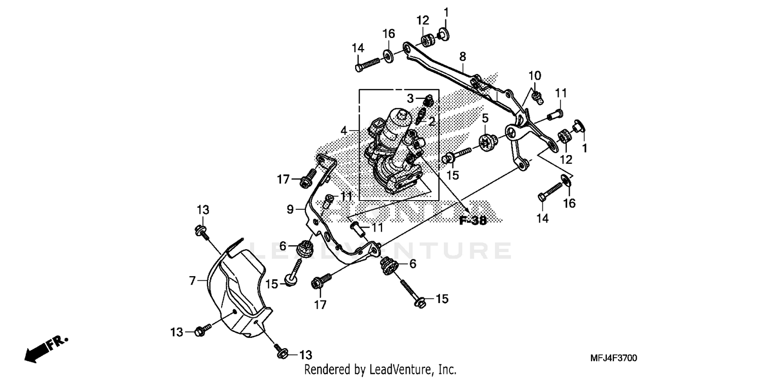 FRONT POWER UNIT (CBR600RA)