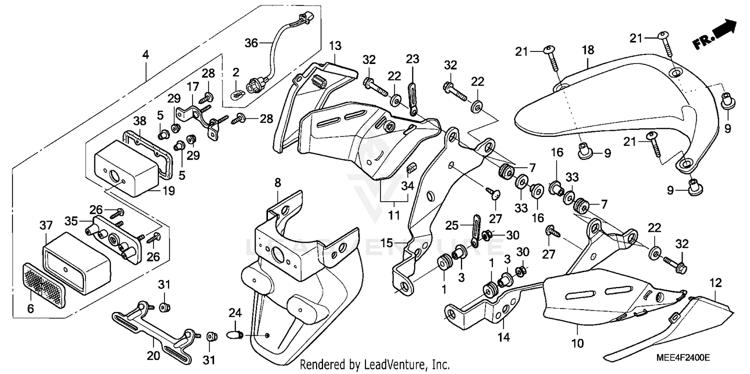 REAR FENDER ('03-'04)