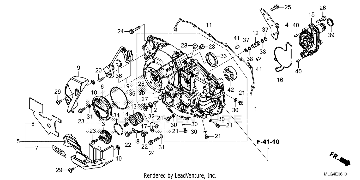 RIGHT CRANKCASE COVER    (2)