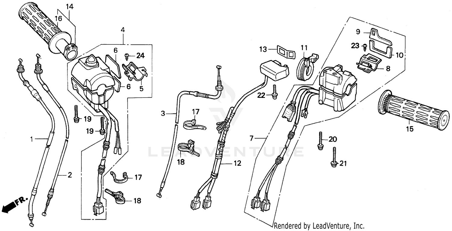I HANDLE + SWITCH + CABLES