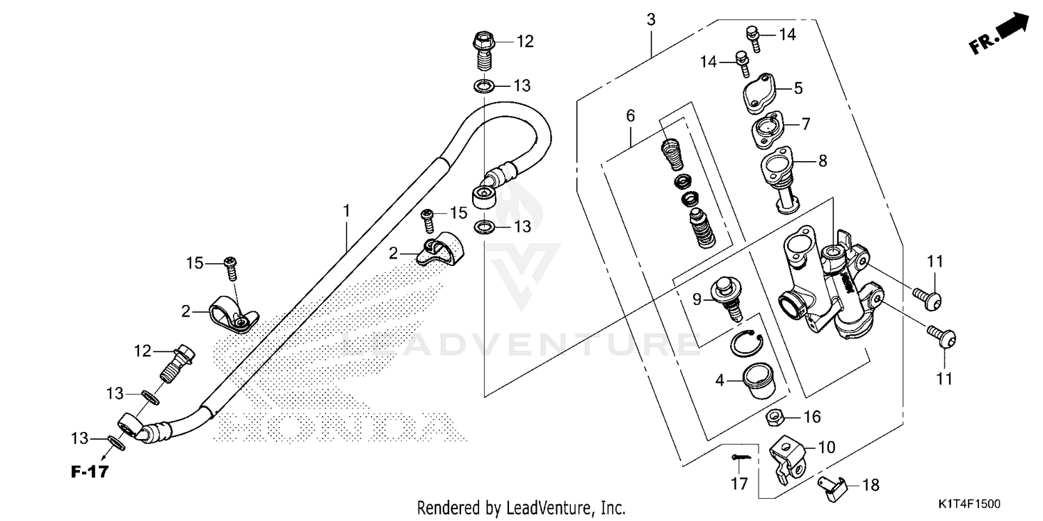 REAR BRAKE MASTER        CYLINDER (1)