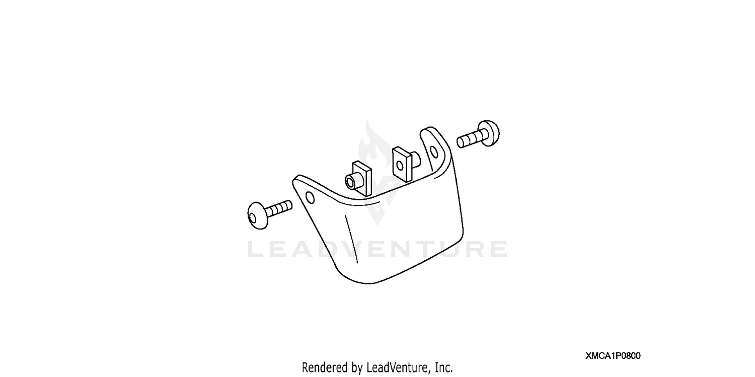 FRONT FENDER EXTENSION   (CHROME)