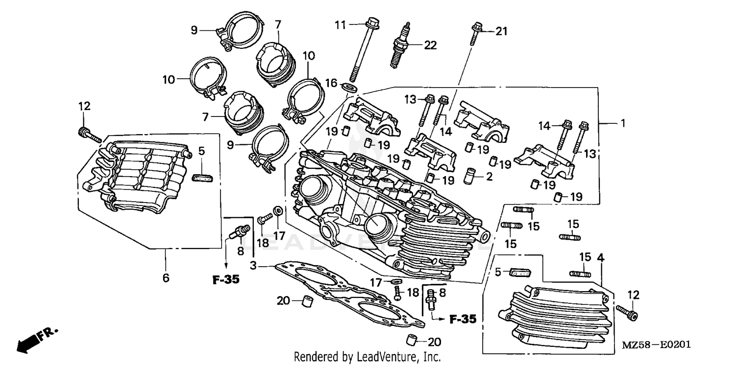 REAR CYLINDER HEAD