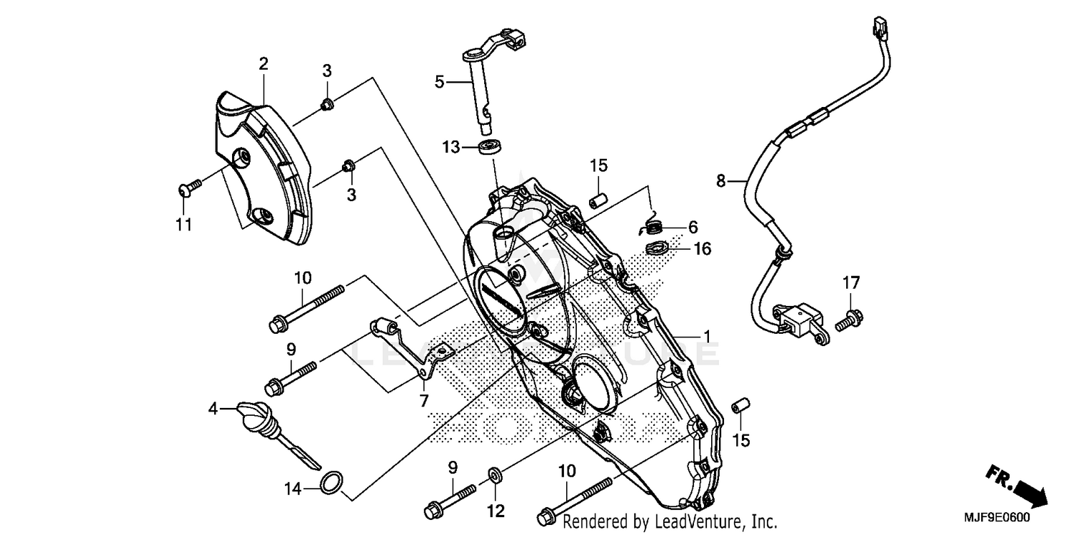 RIGHT CRANKCASE COVER    (1)