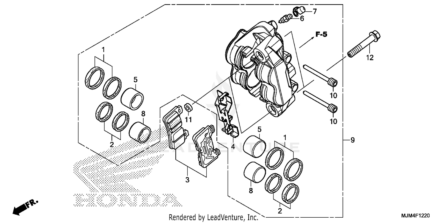 LEFT FRONT BRAKE CALIPER (1)
