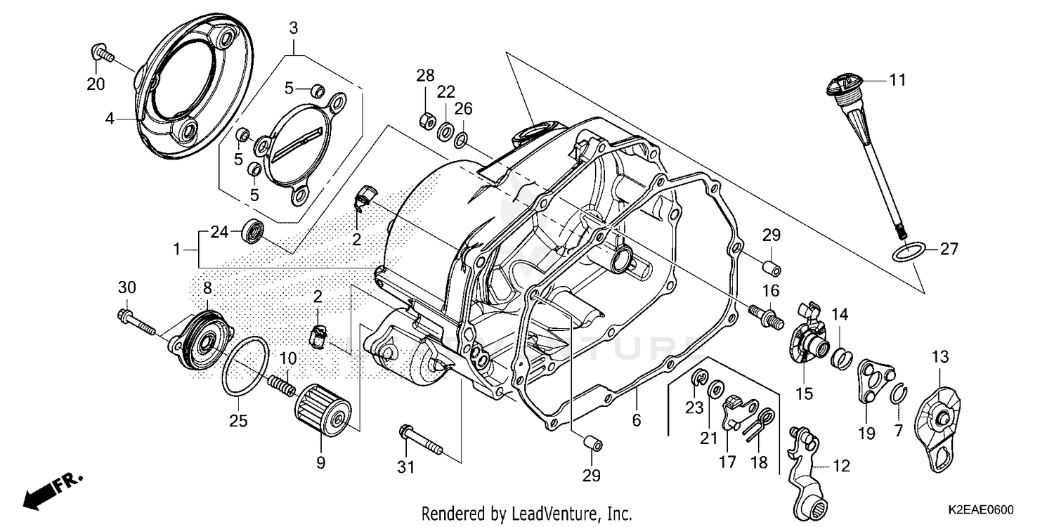 RIGHT CRANKCASE COVER