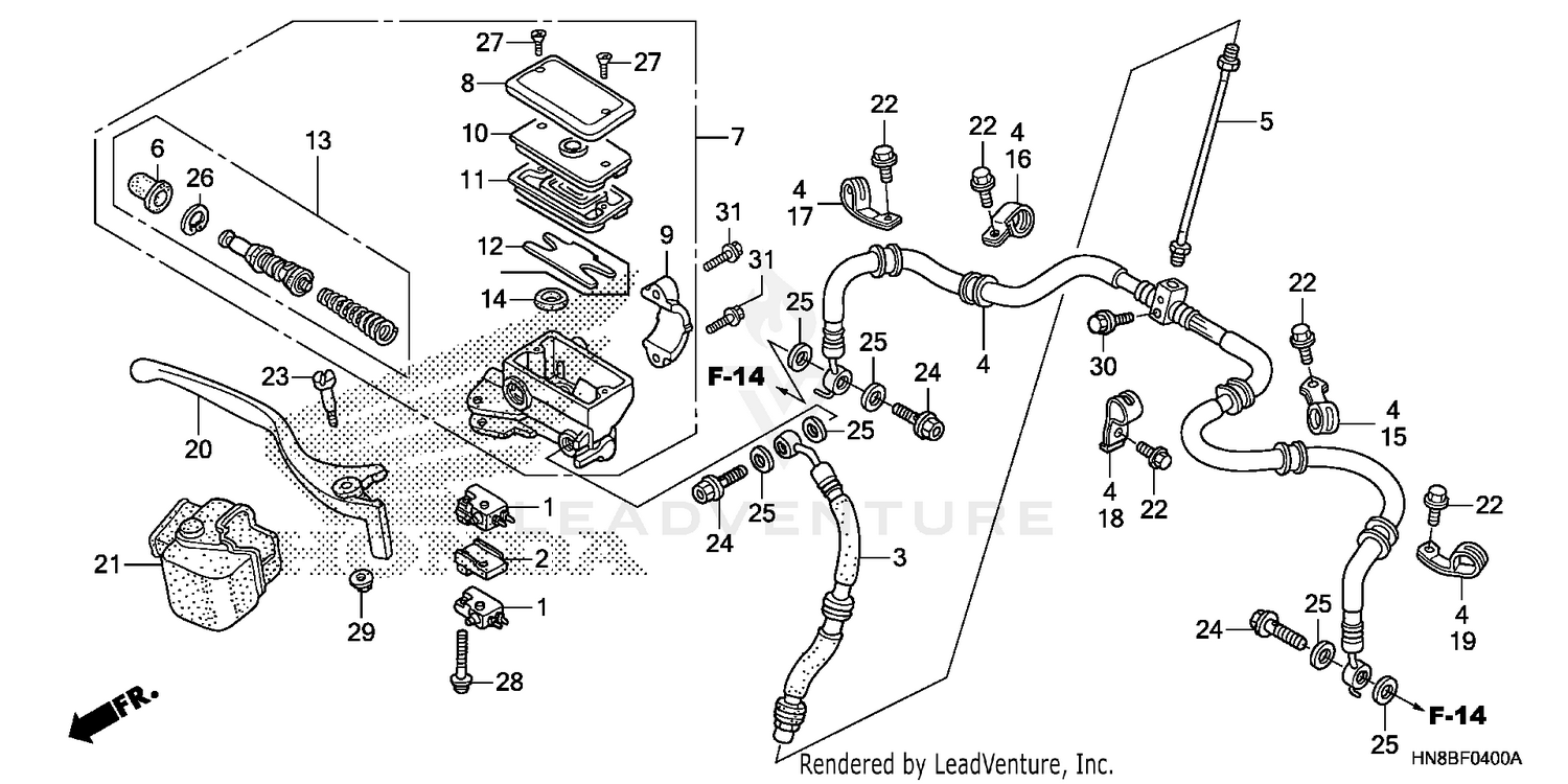 FRONT BRAKE MASTER CYLINDER