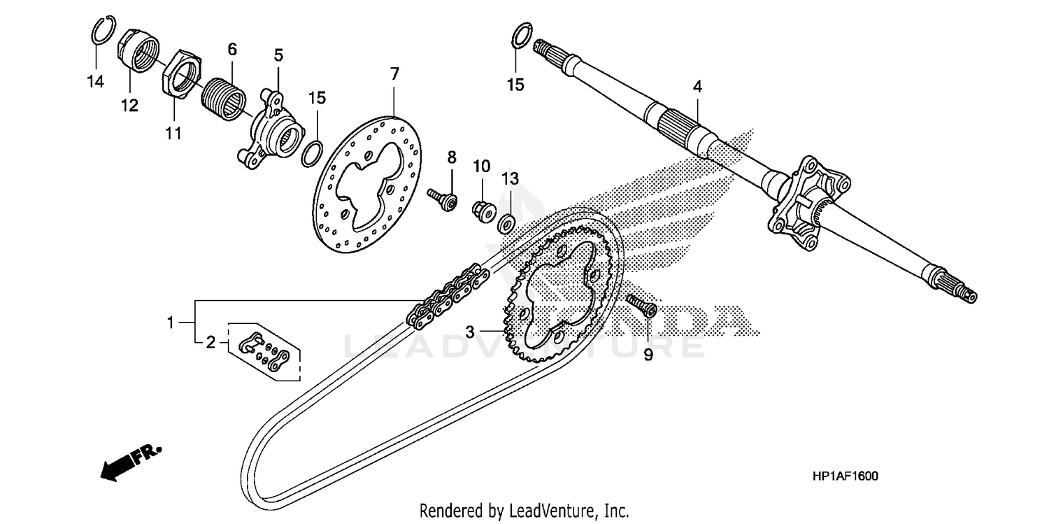 REAR AXLE@DRIVE CHAIN