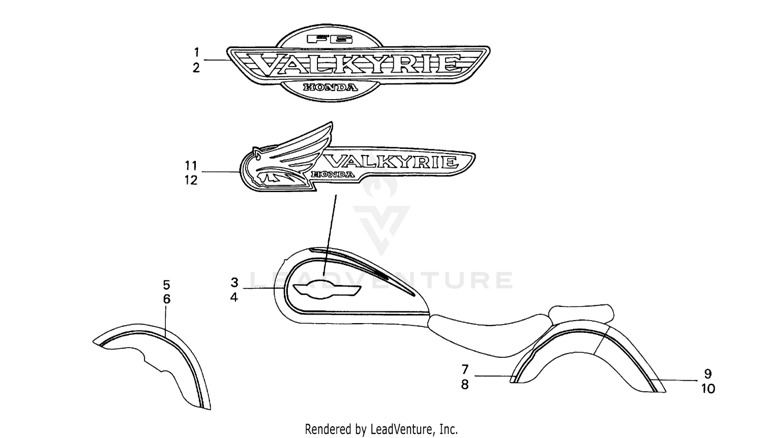 GL1500C STRIPE + MARK