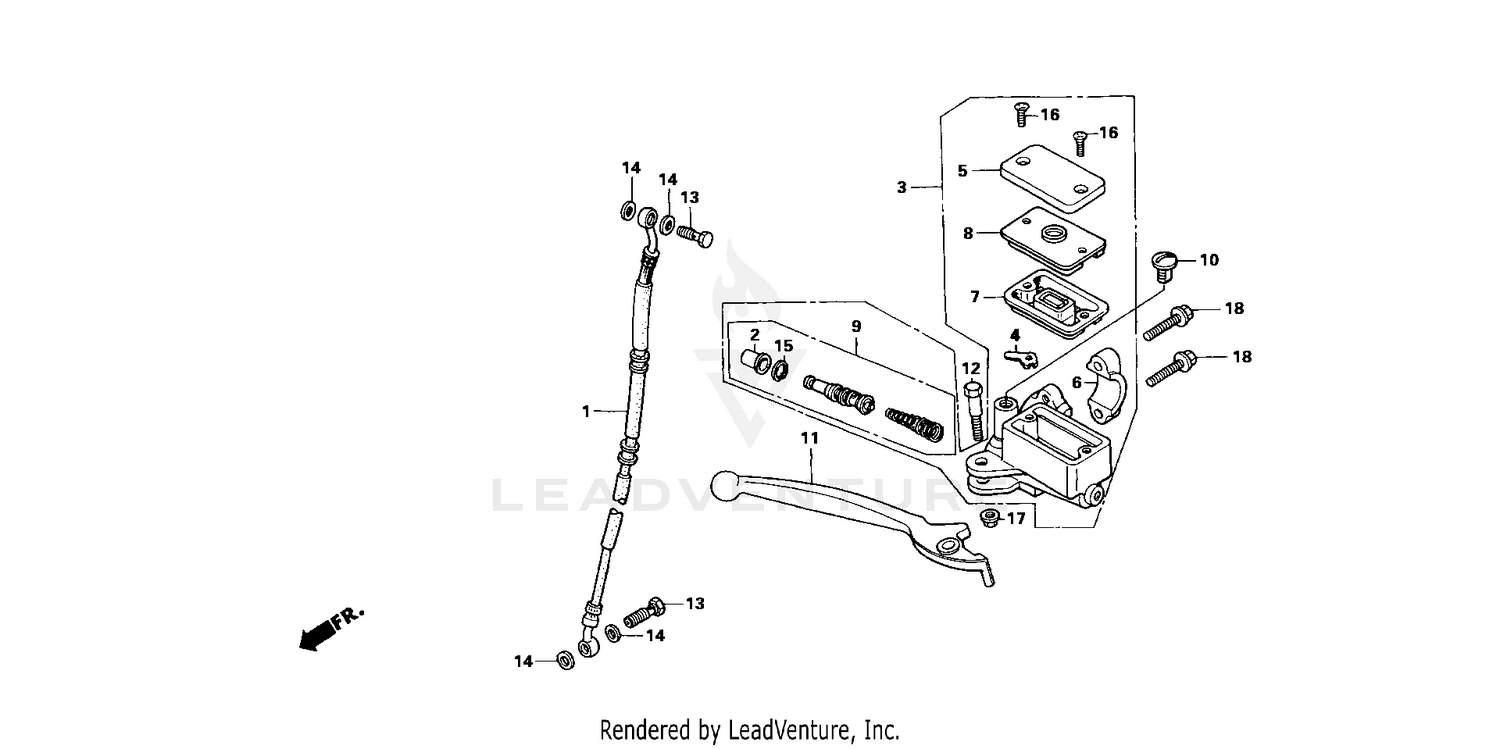 FRONT BRAKE MASTER CYLINDER