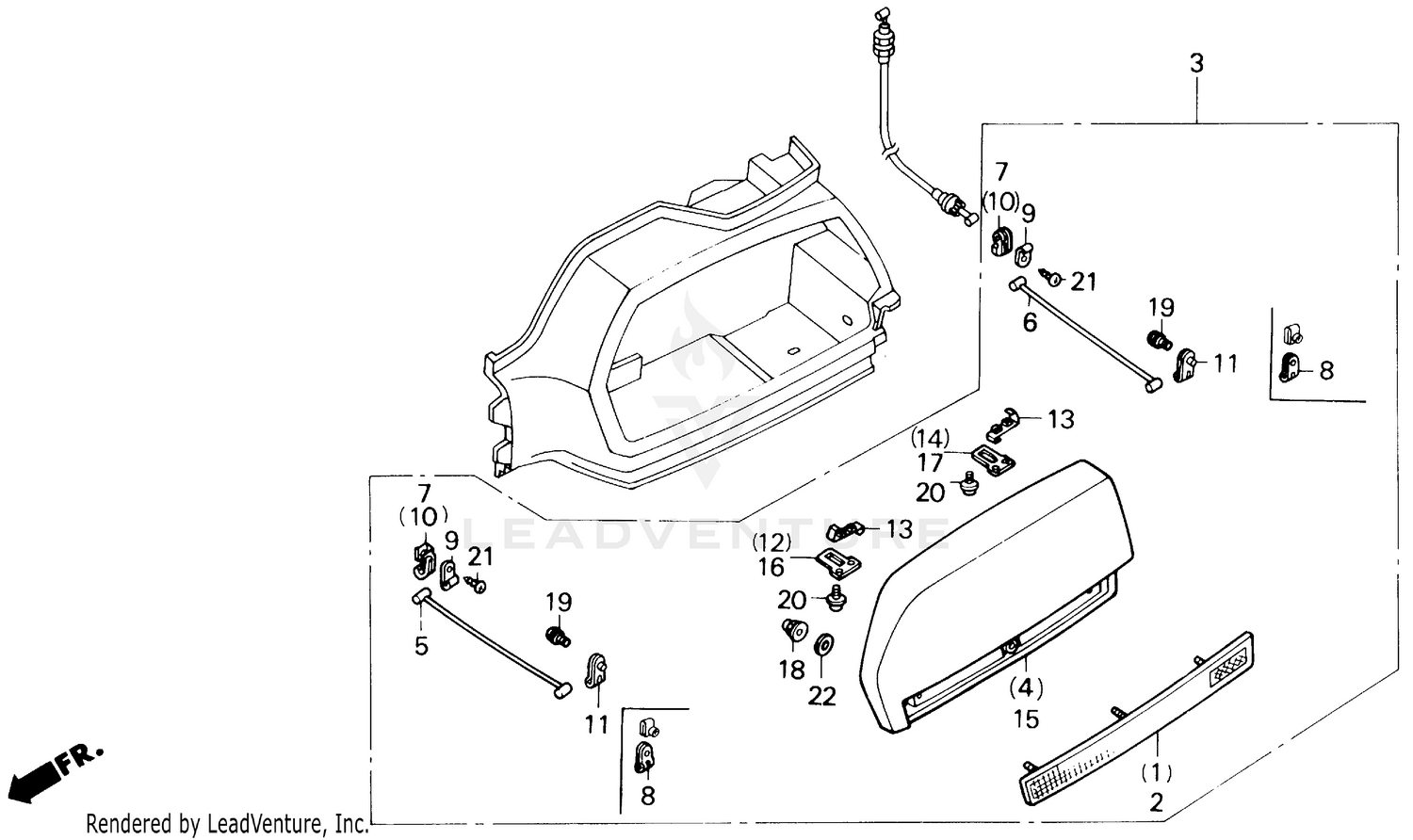 SADDLEBAG LID SET 90