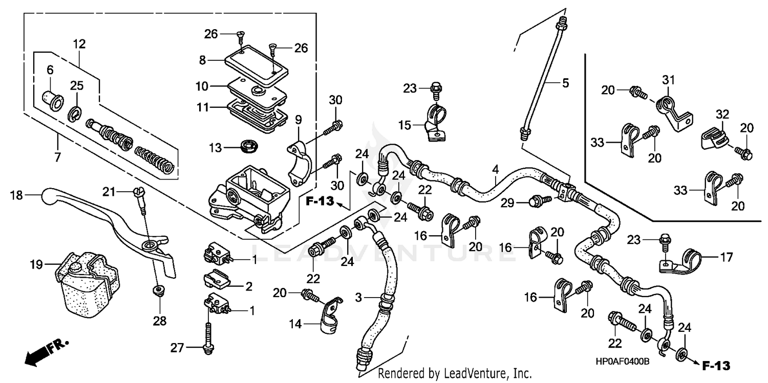 FRONT BRAKE MASTER CYLINDER