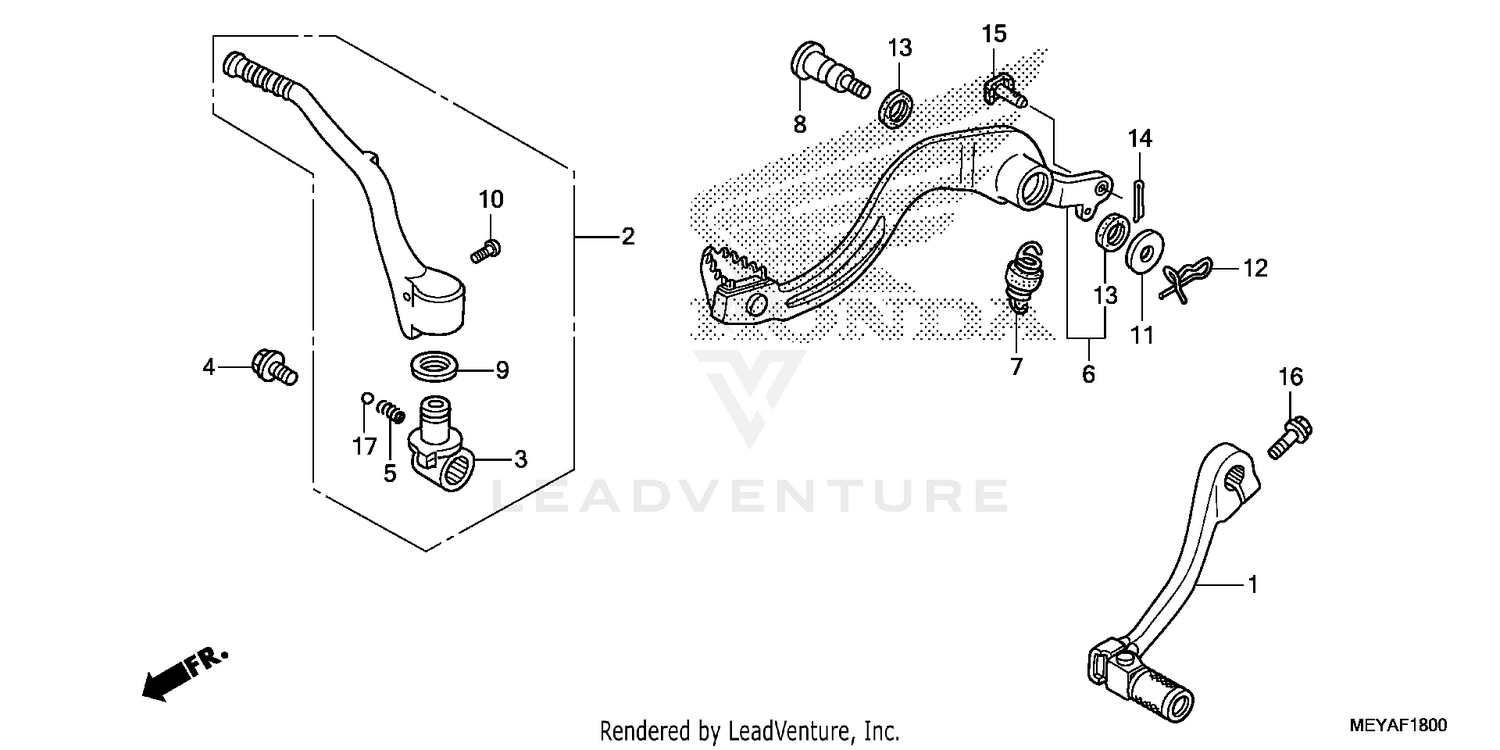 PEDAL + KICK STARTER ARM