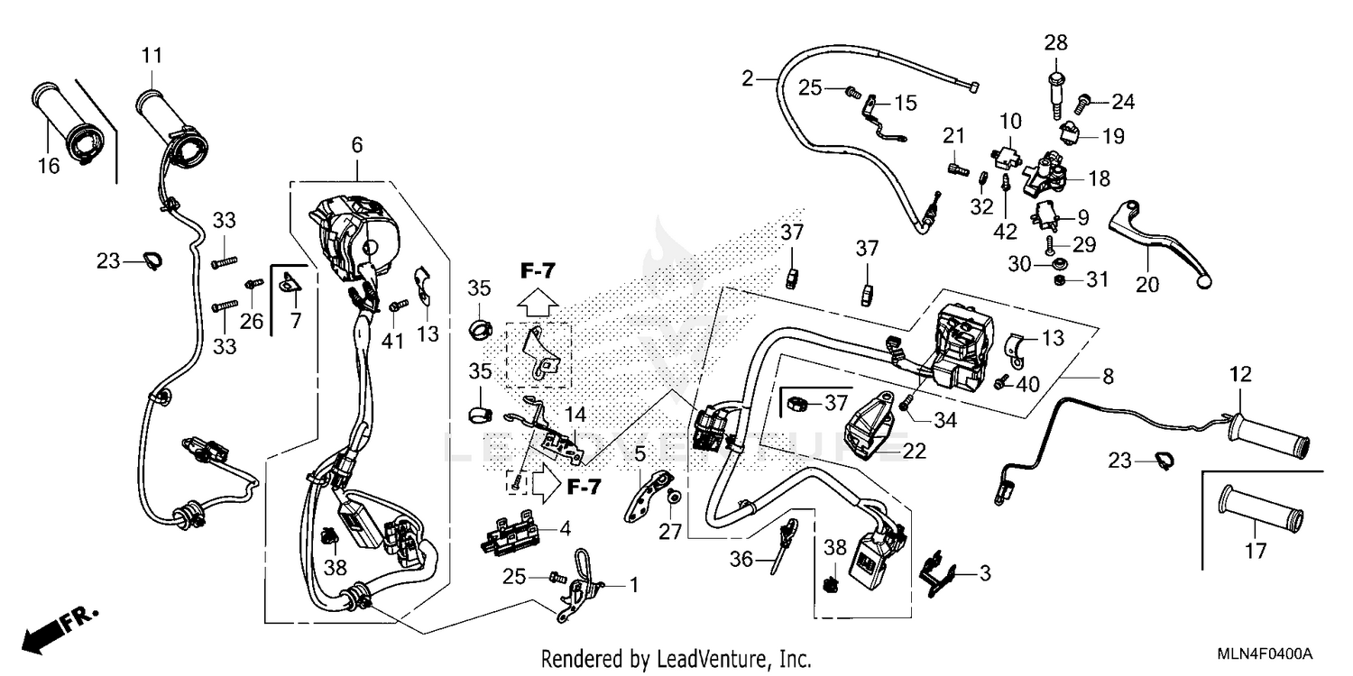 HANDLE LEVER@SWITCH@CABLE (CRF1100A/A4)