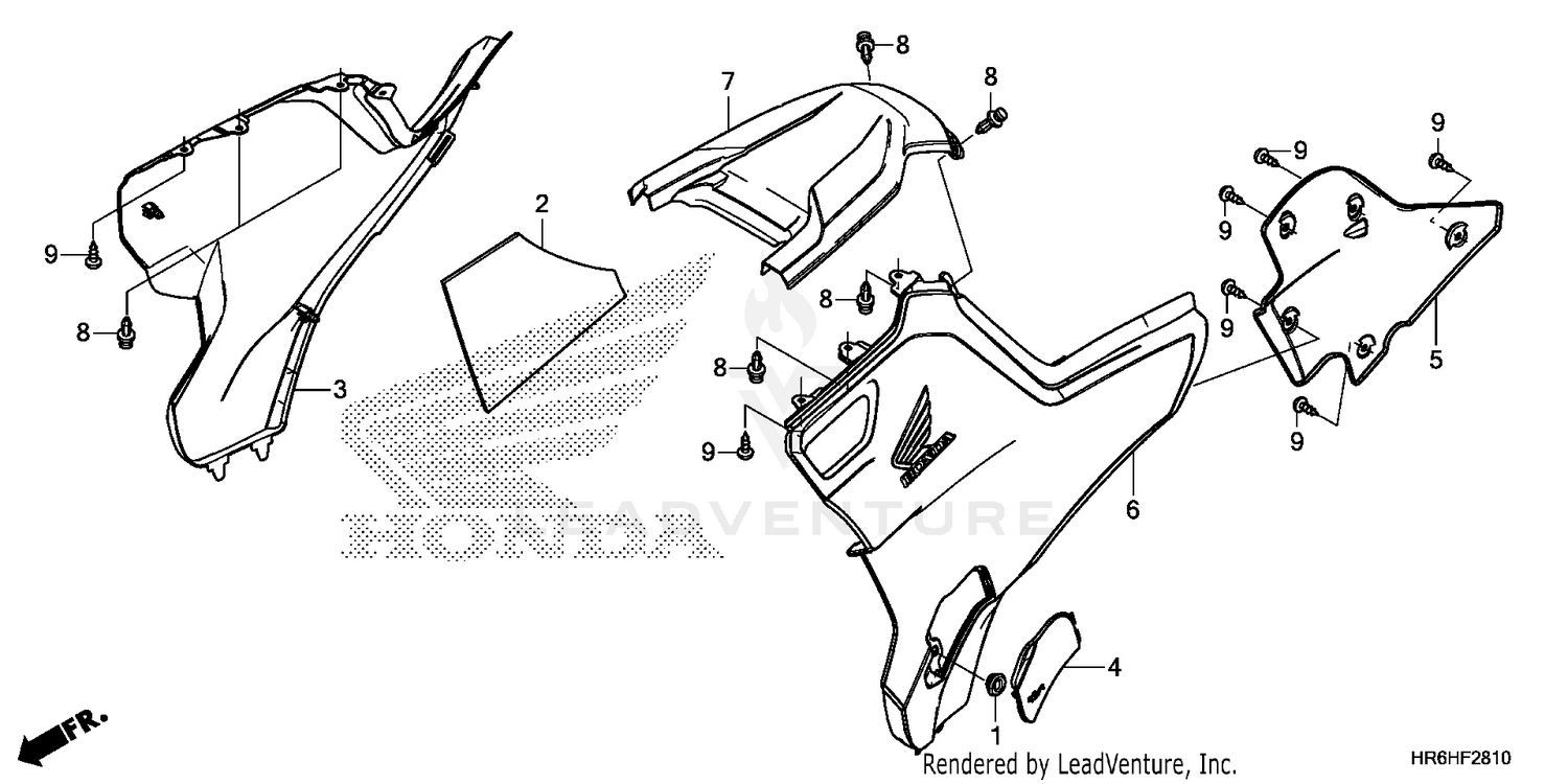 SIDE COVER + TANK COVER