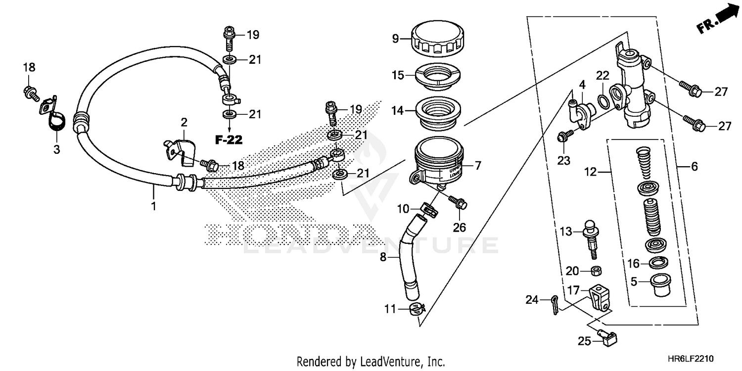 REAR BRAKE MASTER        CYLINDER
