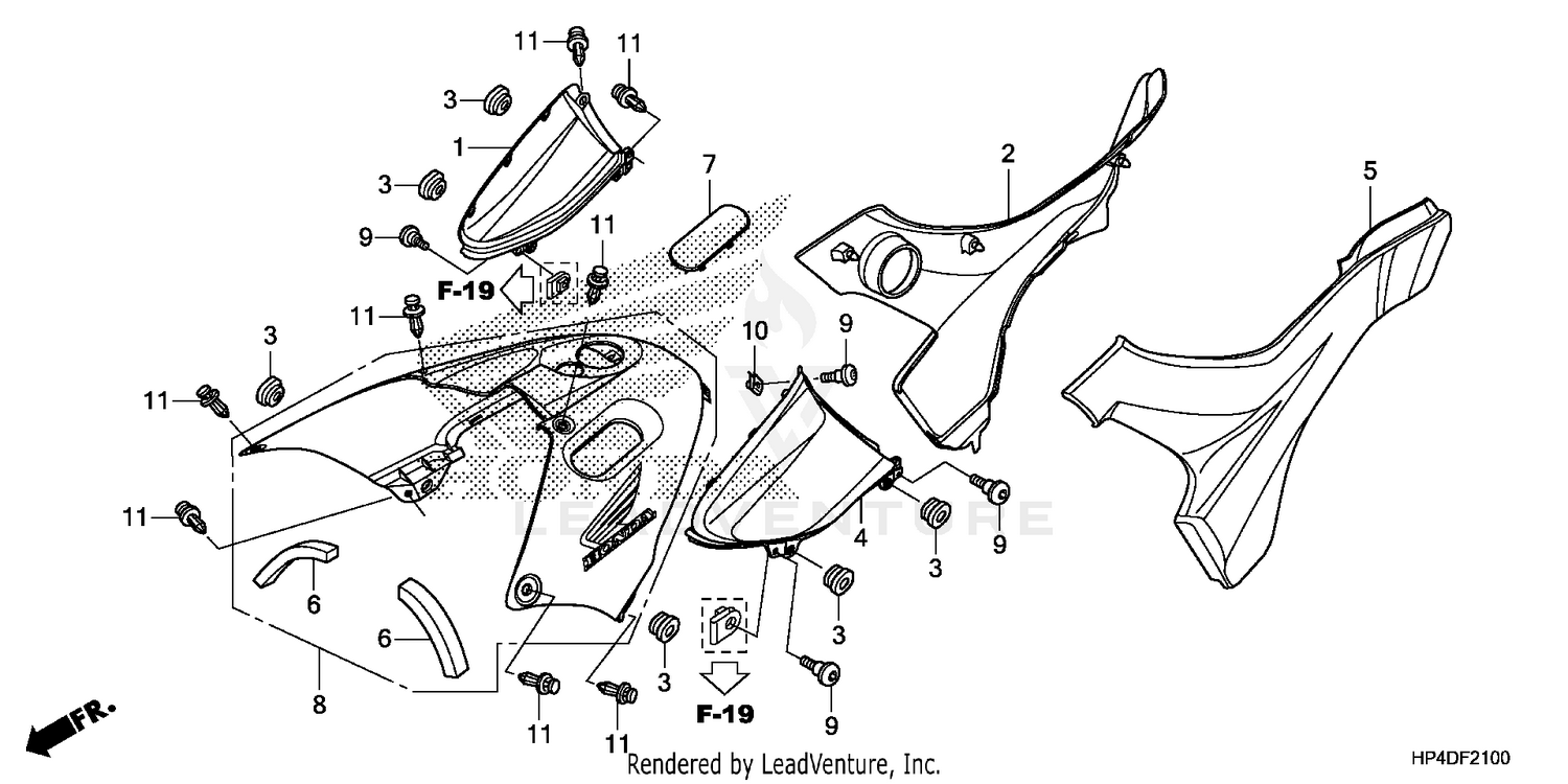 SIDE COVER + TANK COVER