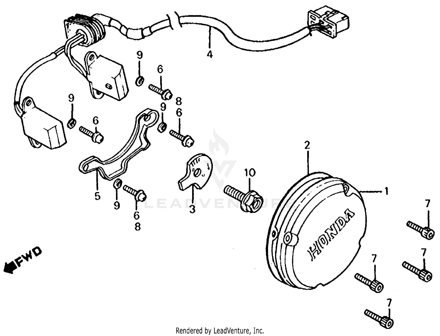 PULSE GENERATOR + LEFT CRANKCASE COVER