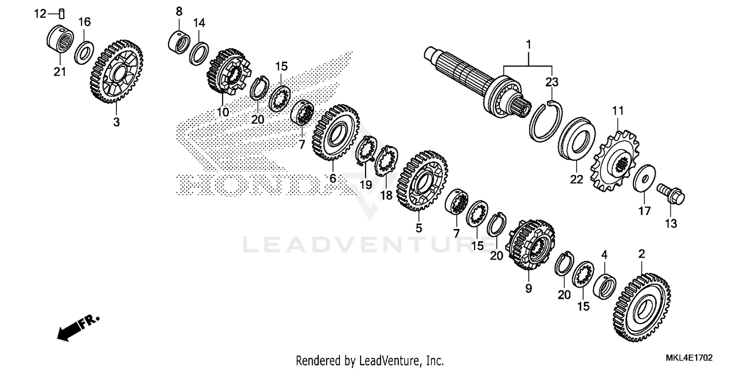 TRANSMISSION             (COUNTERSHAFT) (NC750XD)