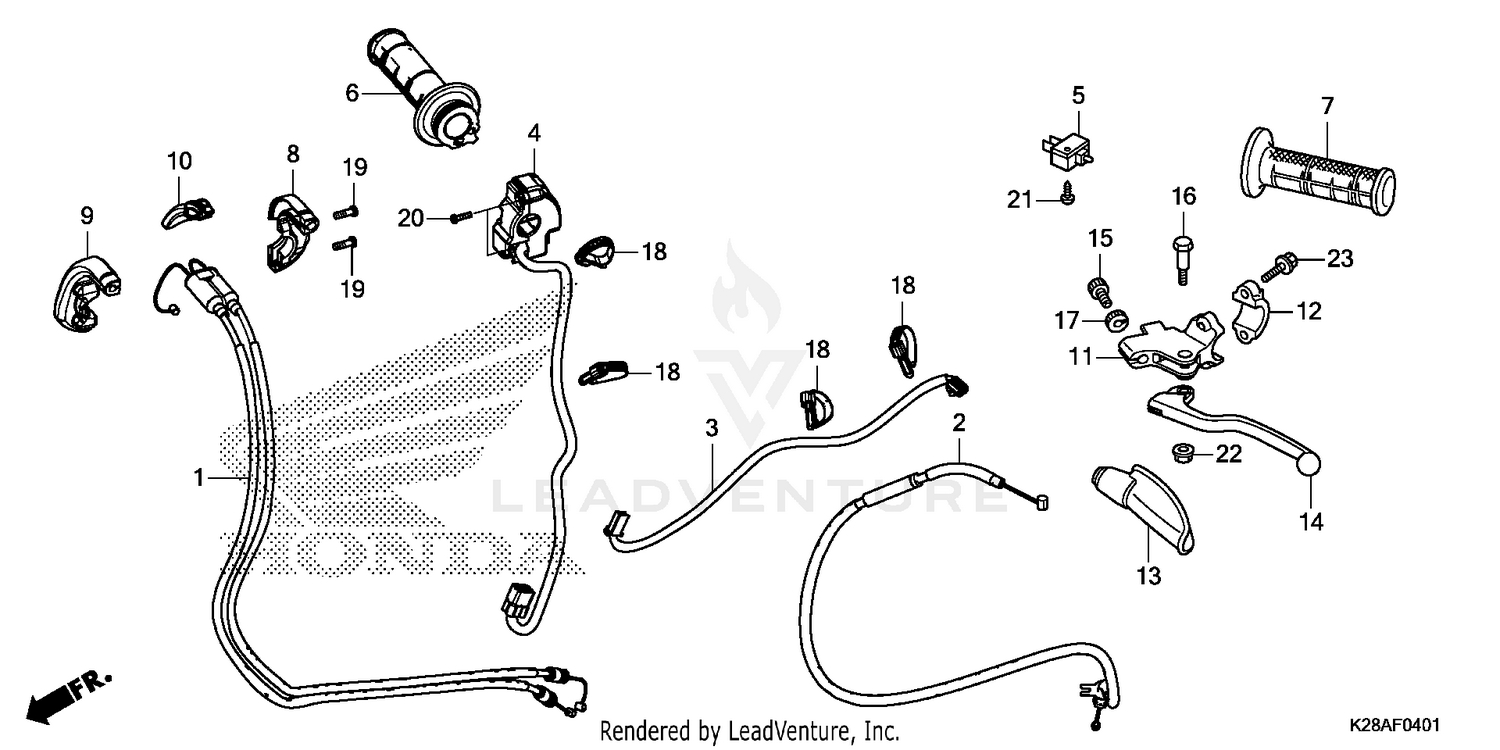 HANDLE LEVER@SWITCH@CABLE (2)