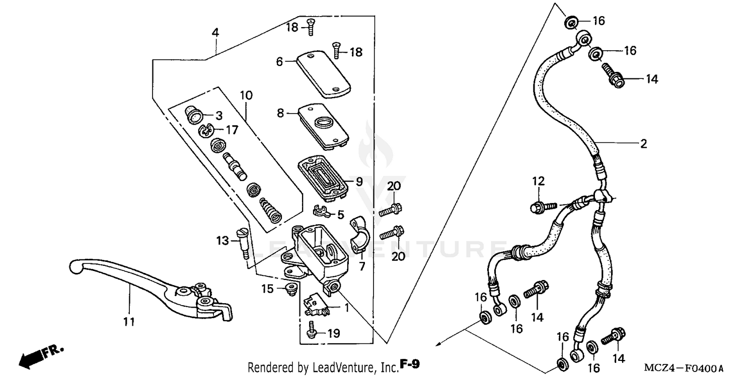 FRONT BRAKE MASTER CYLINDER
